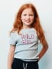 WOOOP Shirt "Wild girl" in Grau