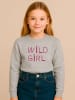 WOOOP Sweatshirt "Wild girl" in Grau