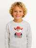 WOOOP Sweatshirt "Rodeo cat" in Grau