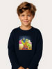 WOOOP Sweatshirt "Reptilian Warrior" in Dunkelblau