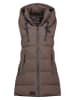 ANAPURNA Doorgestikte bodywarmer "Dolbana" bruin