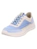 Legero Leder-Sneakers "Sprinter" in Creme/ Hellblau
