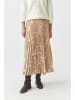 TATUUM Plisseerock in Beige/ Creme