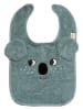 roommate Lätzchen "Koala" in Blaugrau - (L)40 x (B)26 cm