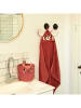 roommate Kapuzenbadetuch "Red Panda" in Rot - (L)75 x (B)75 cm