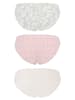 COTONELLA 3-delige set: slips lichtroze/wit