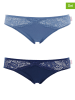 COTONELLA 2-delige set: slips blauw
