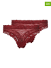 Skiny 2-delige set: string bordeaux
