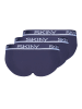 Skiny 3er-Set: Slips in Dunkelblau