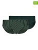 Skiny Slipy (2 pary) w kolorze ciemnozielonym