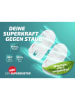 Leifheit 2-delige set: stofhoezen “Superduster XL” turquoise/wit