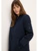 Cecil Doorgestikte mantel donkerblauw
