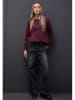 Street One Sweter w kolorze bordowym