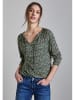 Street One Bluse in Beige/ Schwarz