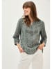 Cecil Bluse in Grün/ Weiß