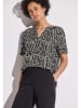 Street One Bluse in Schwarz/ Beige