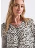 Street One Bluse in Beige/ Schwarz