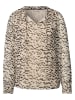 Street One Bluse in Beige/ Schwarz