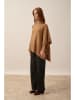 Just Cashmere Kasjmieren poncho "Ashley" lichtbruin