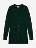 Just Cashmere Kaszmirowy kardigan w kolorze ciemnozielonym
