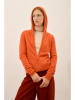 Just Cashmere Kaschmir-Cardigan "Debbie" in Orange