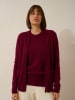 Just Cashmere Kasjmieren vest "Ervie" bordeaux