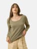 Just Cashmere Kaszmirowy sweter "Fiona" w kolorze khaki