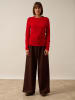 Just Cashmere Kaszmirowy sweter "Jane" w kolorze czerwonym