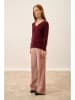 Just Cashmere Kasjmieren trui "Joan" in Bordeuax