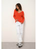 Just Cashmere Kasjmieren trui "Joan" oranje