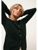 Just Cashmere Kasjmieren vest "Katharine" donkergroen