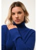 Just Cashmere Kasjmieren coltrui "Lexie" blauw