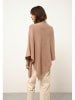 Just Cashmere Kaszmirowe ponczo "Meredith" w kolorze beżowym