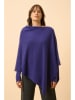 Just Cashmere Kaschmir-Poncho "Miamar" in Dunkelblau