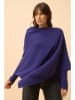 Just Cashmere Kaschmir-Poncho "Miamar" in Dunkelblau