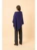 Just Cashmere Kaschmir-Poncho "Miamar" in Dunkelblau