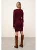 Just Cashmere Kaschmir-Kleid "Susan" in Bordeaux