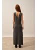 Just Cashmere Kasjmieren jurk "Tessa" antraciet