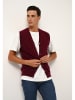 Just Cashmere Kasjmieren gilet "Lana" bordeaux