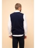 Just Cashmere Kasjmieren gilet "Lana" donkerblauw