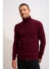 Just Cashmere Kasjmieren coltrui "Sacha" in Bordeuax