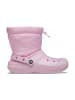 Crocs Kozaki zimowe "Classic Lined Neo Puff" w kolorze jasnoróżowym