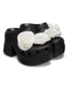 Crocs Clogs "Siren Rosette" in Schwarz/ Weiß