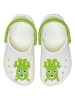 Crocs Chodaki "Classic Glow Alien" w kolorze biało-zielonym