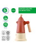 Benetton Espressokoker rood/beige - (H)30,1 cm
