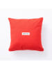 Benetton Kussen rood/wit - (L)40 x (B)40 cm