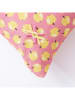 Benetton Kissen in Rosa/ Gelb