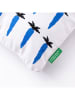 Benetton Kissen in Weiß/ Blau