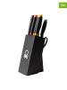 Benetton 9tlg. Messerblock-Set in Schwarz