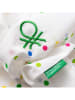 Benetton 3tlg. Bettwäsche-Set in Weiß/ Bunt